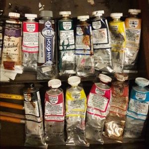 Set of Vintage Oil Paints